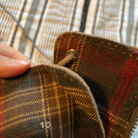 Genuine suede lace up combat boots 10 - Picture 7 of 8